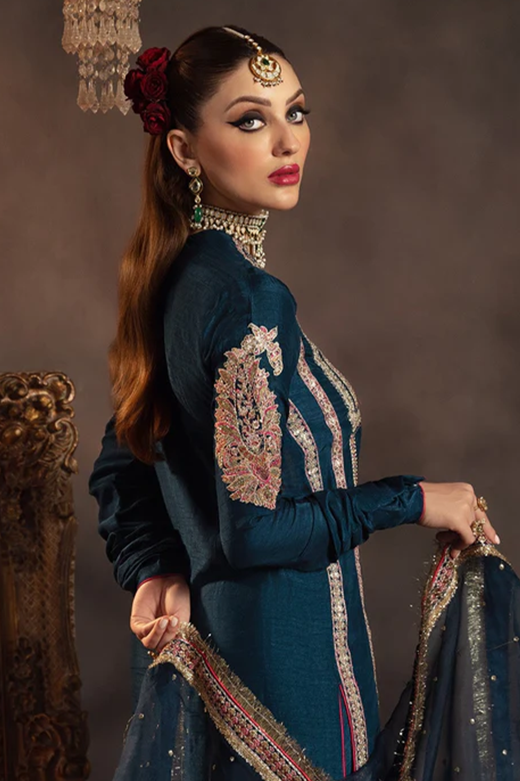 Meeral Stitched 3 Piece Luxury Formals Pret Collection'2025-Mohini - Meeral Luxe