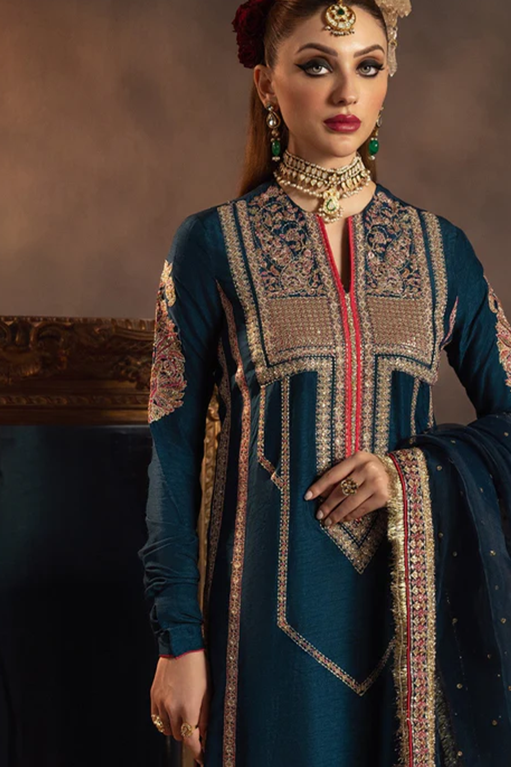 Meeral Stitched 3 Piece Luxury Formals Pret Collection'2025-Mohini - Meeral Luxe