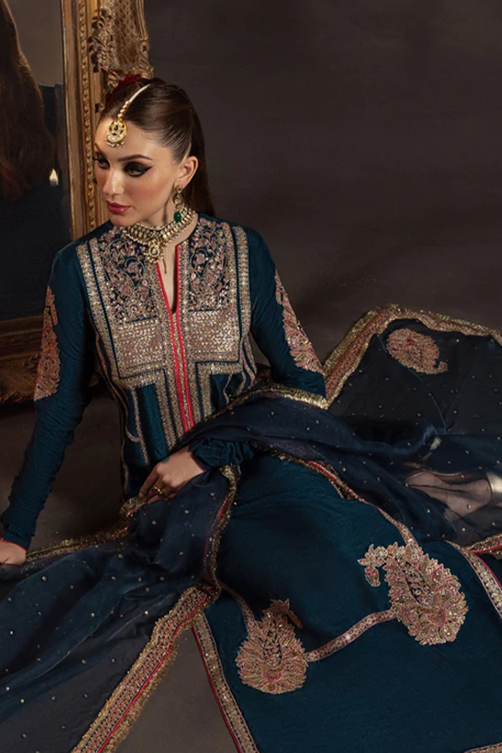 Meeral Stitched 3 Piece Luxury Formals Pret Collection'2025-Mohini - Meeral Luxe