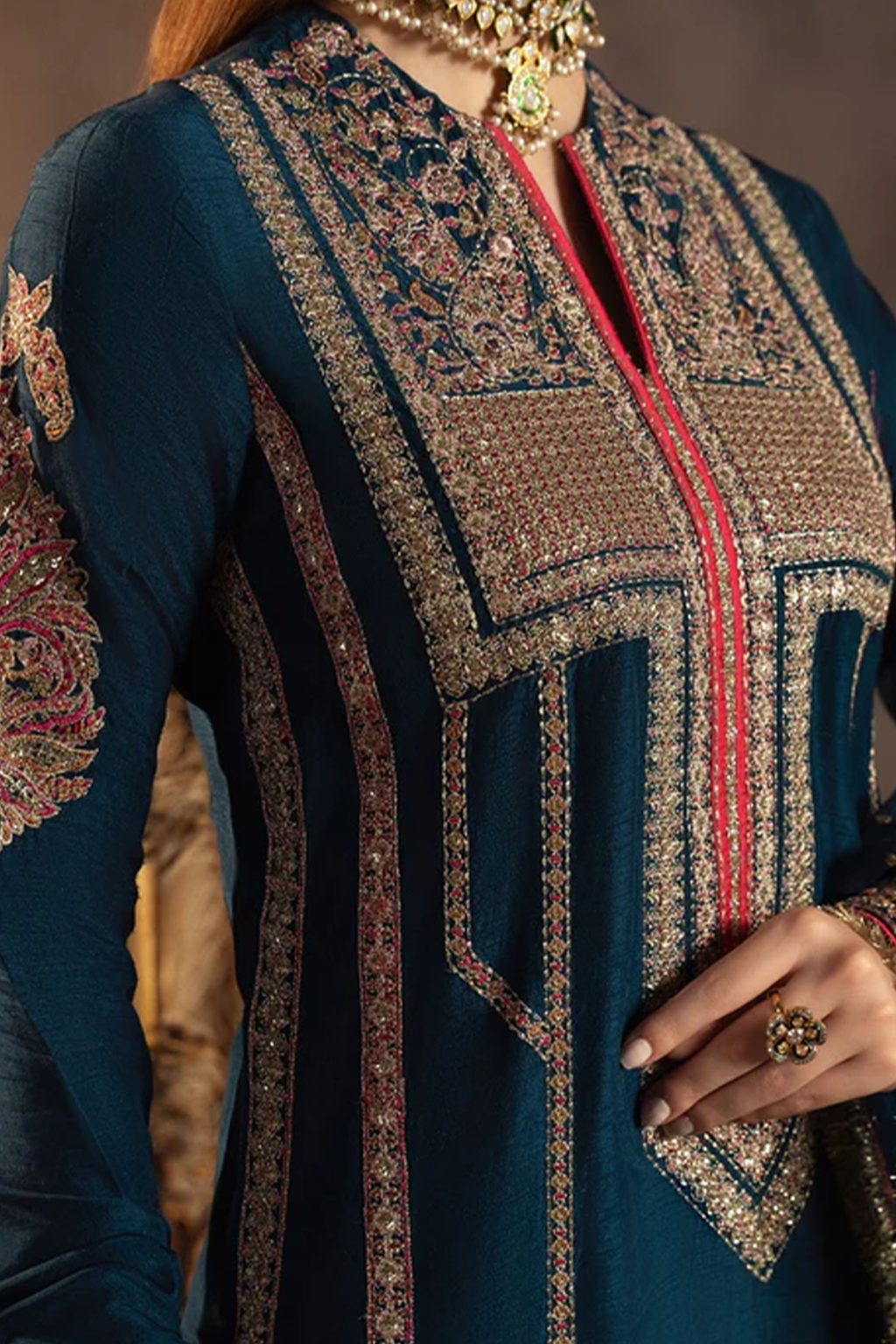 Meeral Stitched 3 Piece Luxury Formals Pret Collection'2025-Mohini - Meeral Luxe