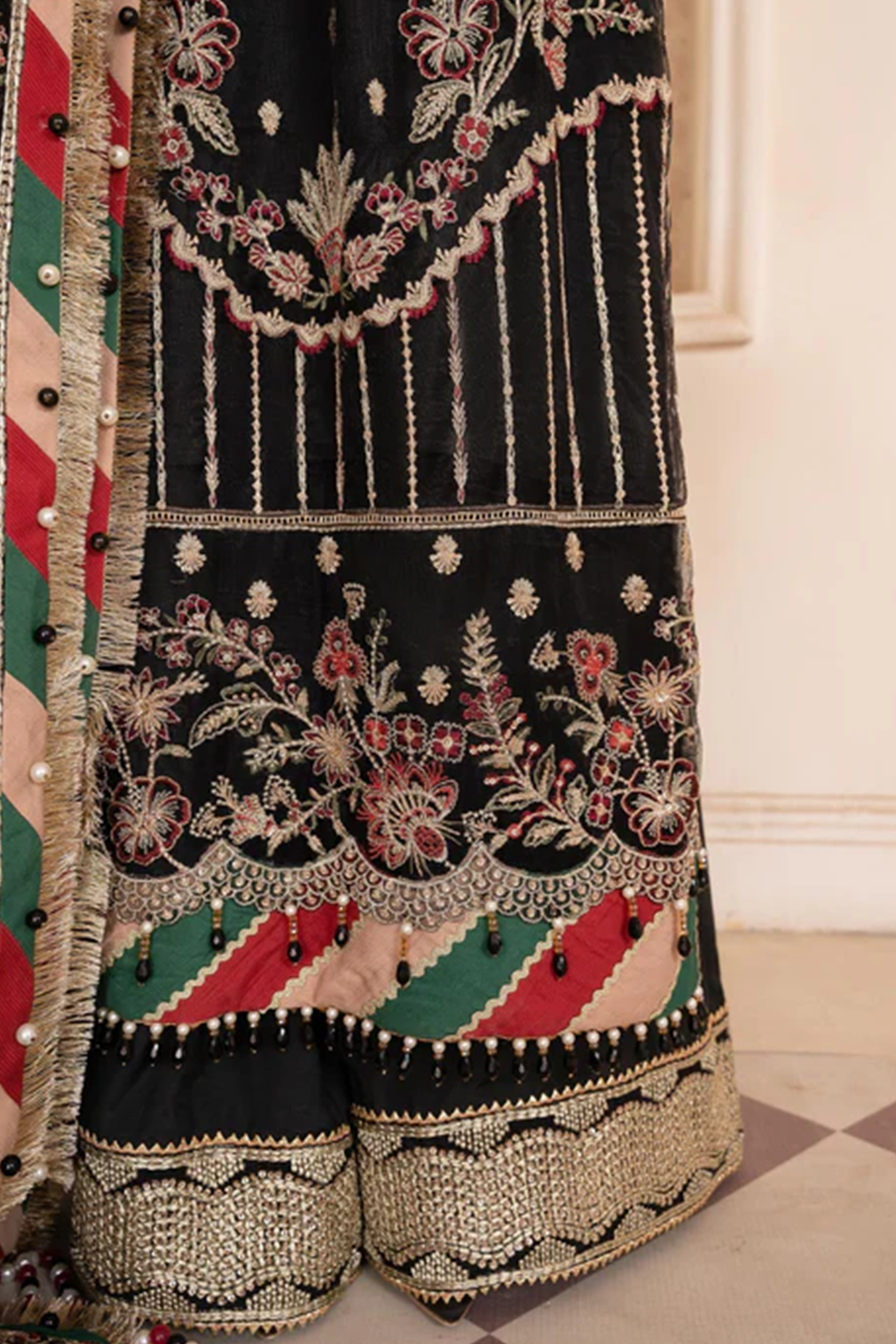 Meeral Stitched 3 Piece Luxury Formals Pret Collection'2025-MSA-23-D162 Rangoon - Meeral Luxe