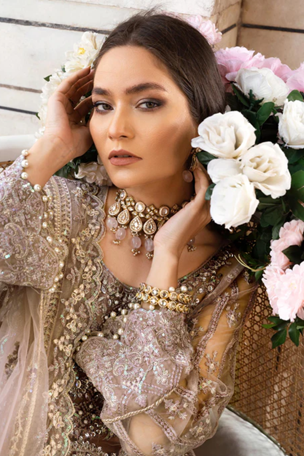 Meeral Stitched 3 Piece Luxury Formals Pret Collection'2025-Meeral - Mahjabeen - MB-04 - Meeral Luxe