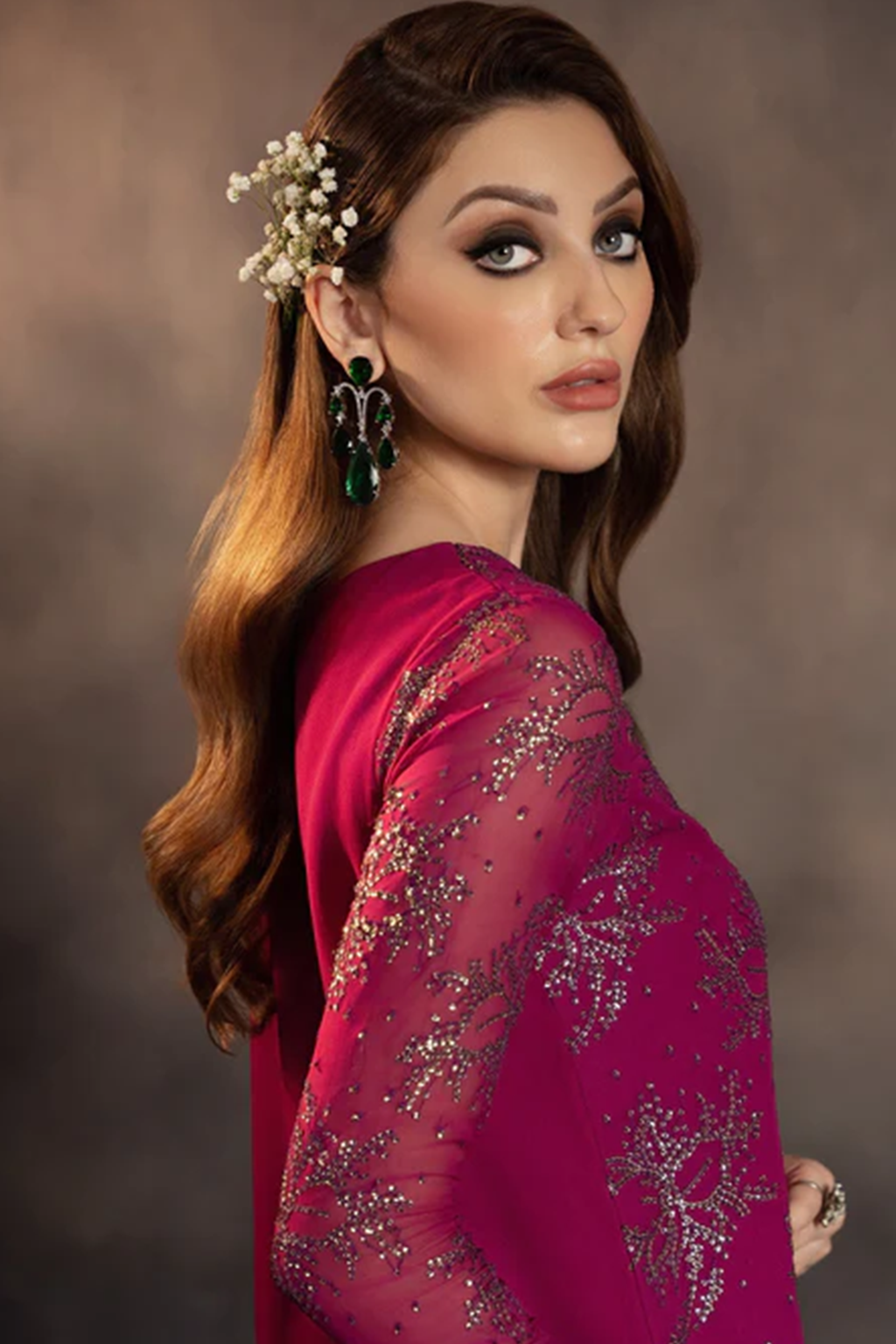 Meeral Stitched 3 Piece Luxury Formals Pret Collection'2025-Rania - Meeral Luxe