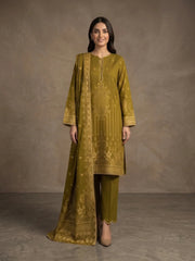 Abeera Exclusive Stitched 3 Piece Summer Jacquard Suit-J-10