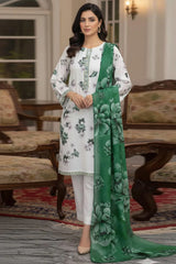 Dr Haris Unstitched 3 Piece Printed  Lawn Vol-01 Suit-DRP-008