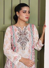 Whimsical Garden By Ahlam Stitched Summer Co-Ords Suit-Maroon Grace