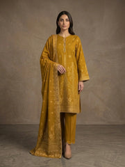 Abeera Exclusive Stitched 3 Piece Summer Jacquard Suit-J-11