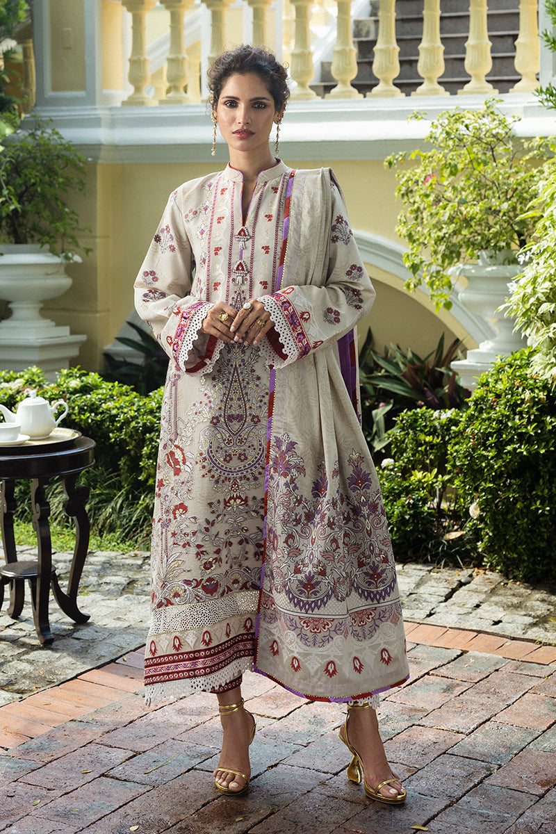 Seraph Hemline By Mushq Unstitched 3 Piece Jacquard Lawn Collection-HML-01-Levana