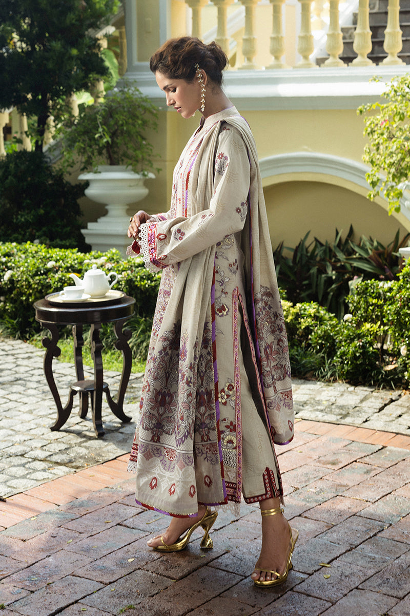 Seraph Hemline By Mushq Unstitched 3 Piece Jacquard Lawn Collection-HML-01-Levana