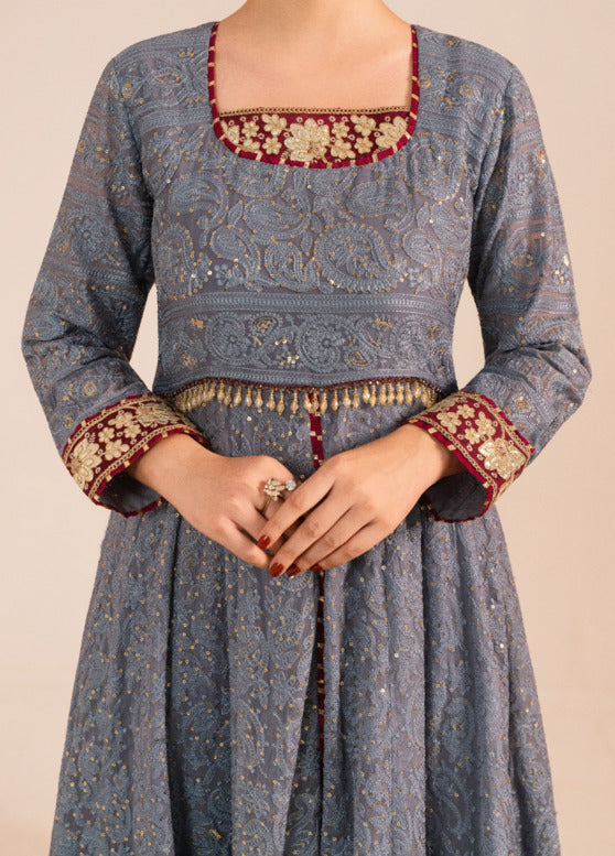 Zaaviay Stitched 3 Piece Luxury Formals Collection'2025-Lilac Breeze