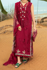 Saira Shakira By Crimson Unstitched 3 Piece Luxury Lawn Collection'2024-Lillie De Jong Cherry