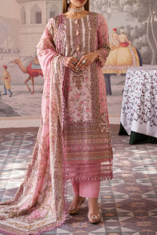 Mausummery Unstitched 3 Piece Spring Summer Lawn Vol-01 Collection'2024-Lillies