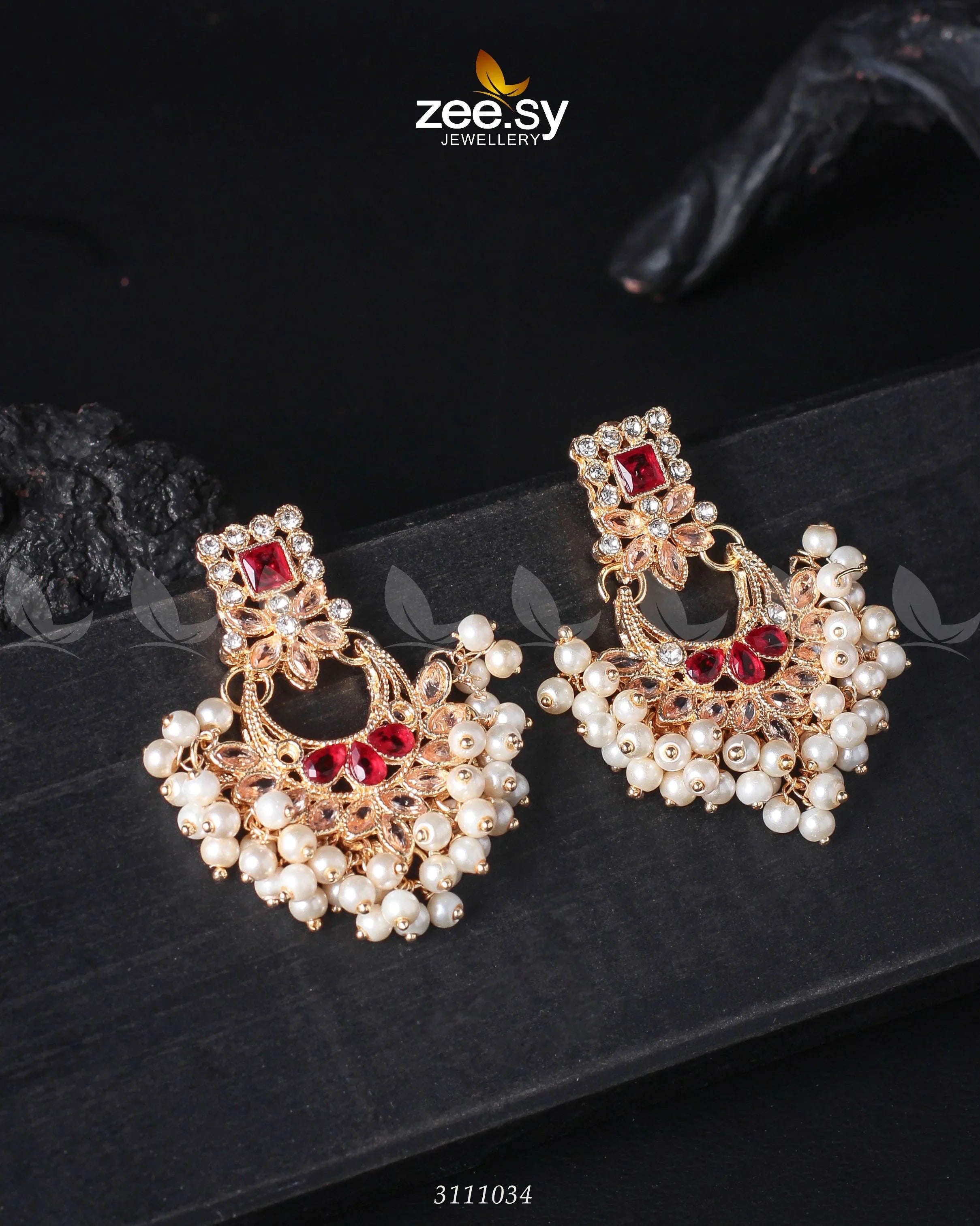 Lily Earrings Fuchsia - Zeesy Jewellery
