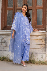 Dhaga Stitched 3 Piece Summer Suit-Loraine