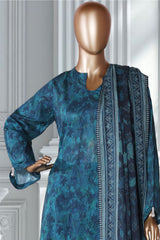 Bin Saeed Stitched 3 Piece Exclusive Printed Lawn Vol-02 Suit-LSM-2747-Blue