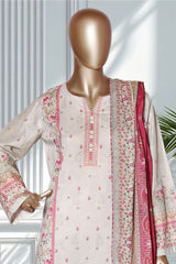 Bin Saeed Stitched 3 Piece Exclusive Printed Lawn Vol-02 Suit-LSM-2754-Skin