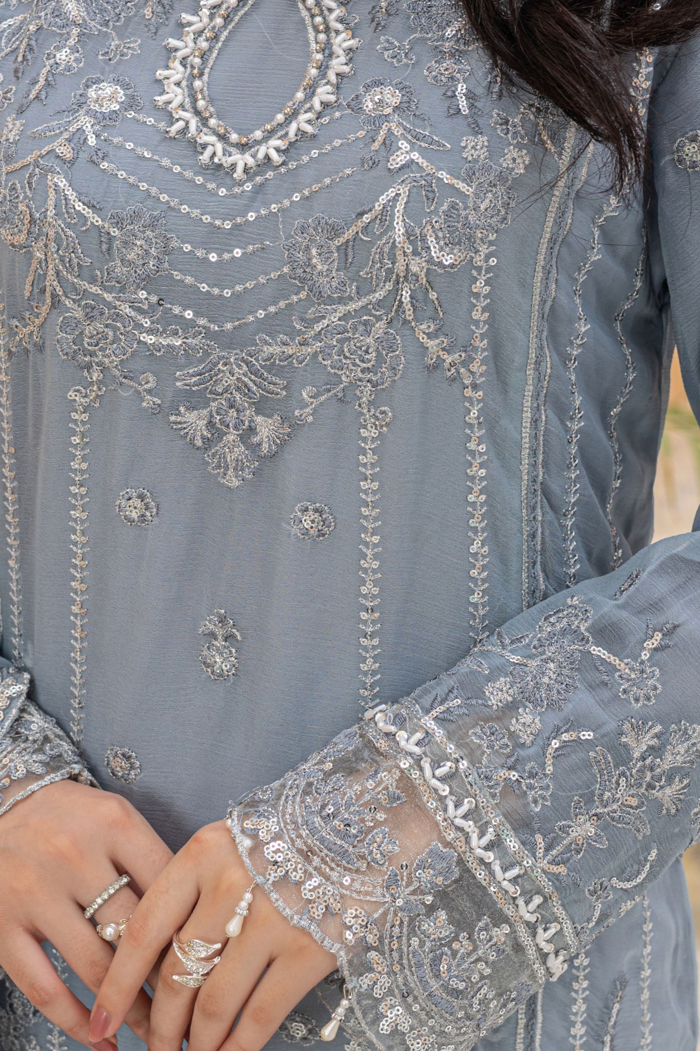 Maya By Azmeerah Stitched 3 Piece Hand Emb Chiffon Collection'2025-05-Lumora