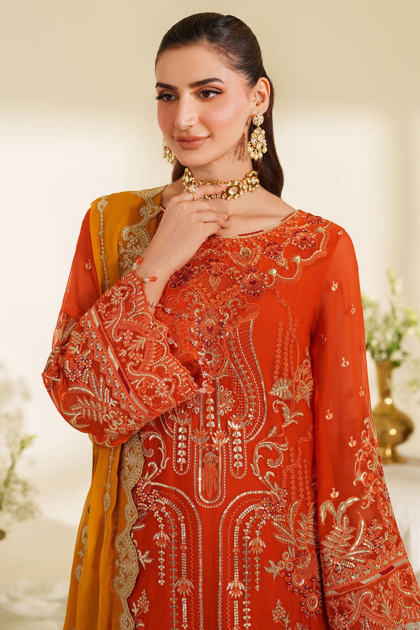 Noore By Imrozia Serene Unstitched 3 Piece Luxury Chiffon Collection'2025-M-100-Sira