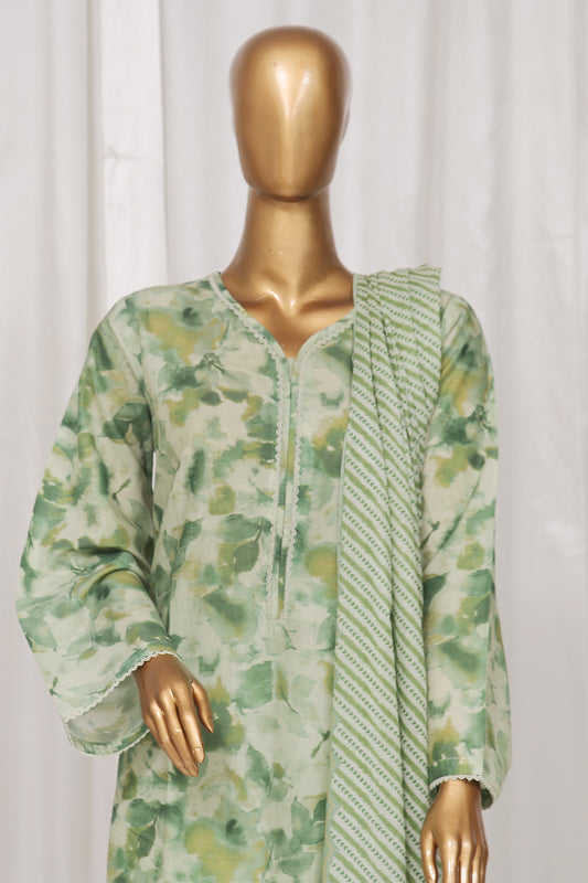 Bin Saeed Stitched 3 Piece Exclusive Printed Lawn Vol-01 Collection-SM-1522-Pista