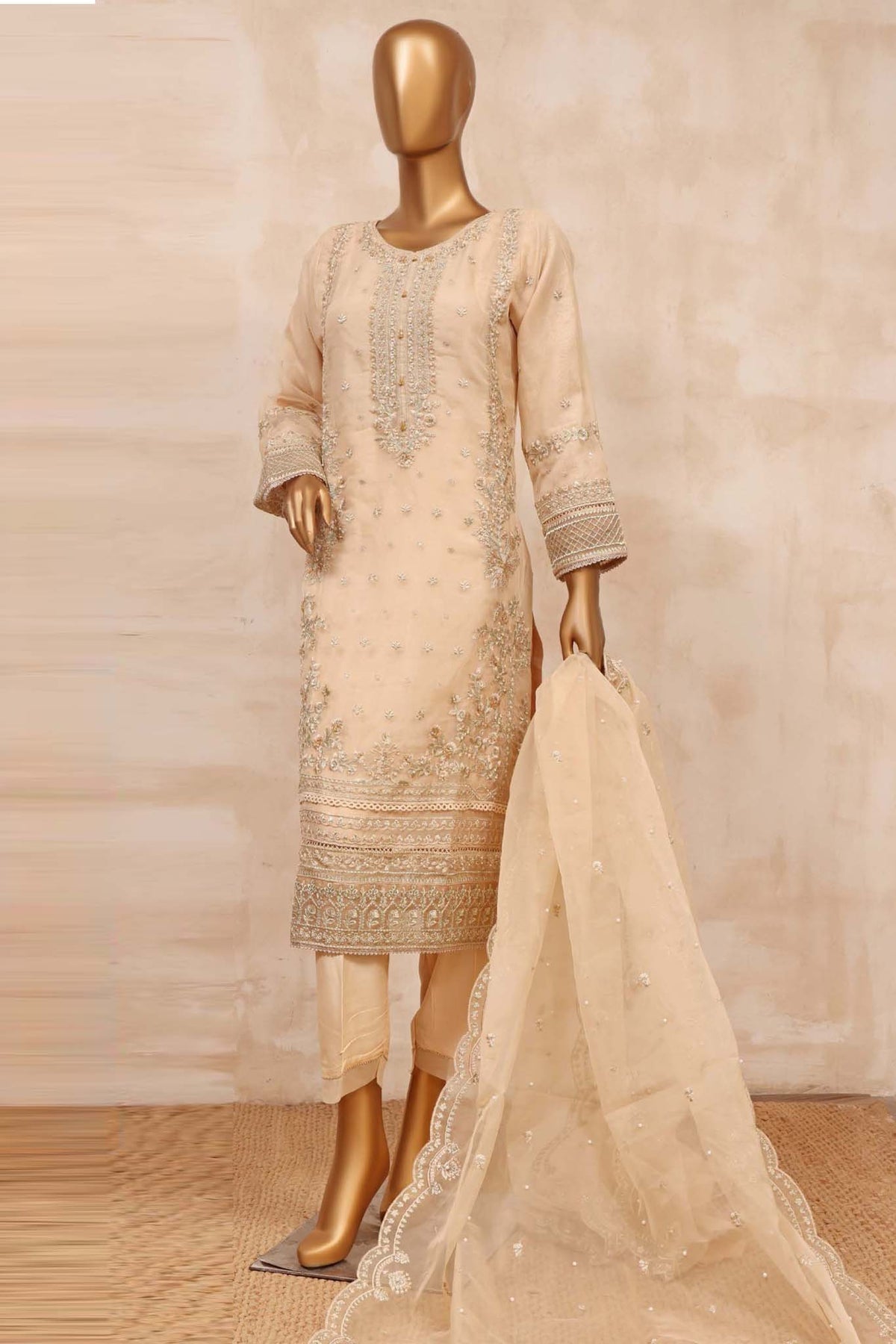 Mahpara by Sada Bahar Stitched 2 Piece Festive Formals Collection'2023-M-302-Fawn