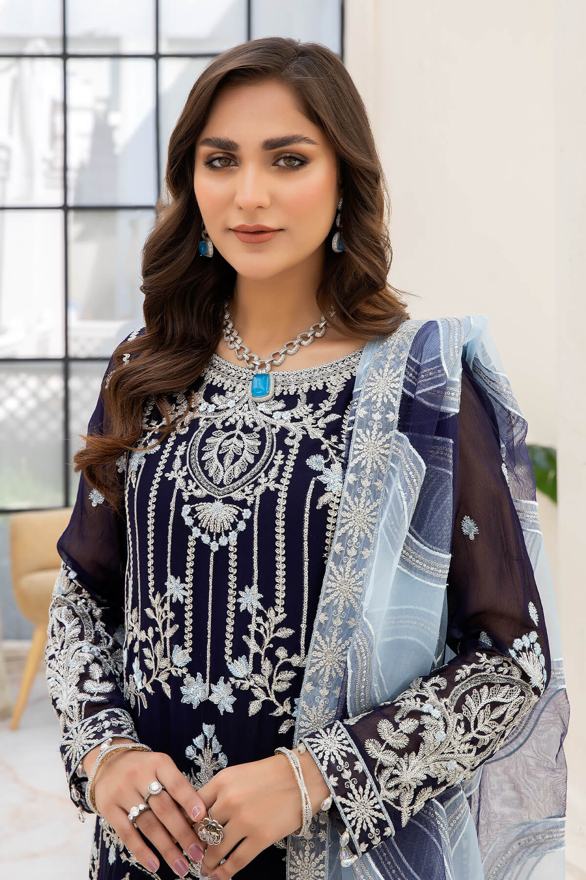 Naqsh Majestic by Imrozia Unstitched 3 Piece Formals Collection'2023-M-54-Zoe