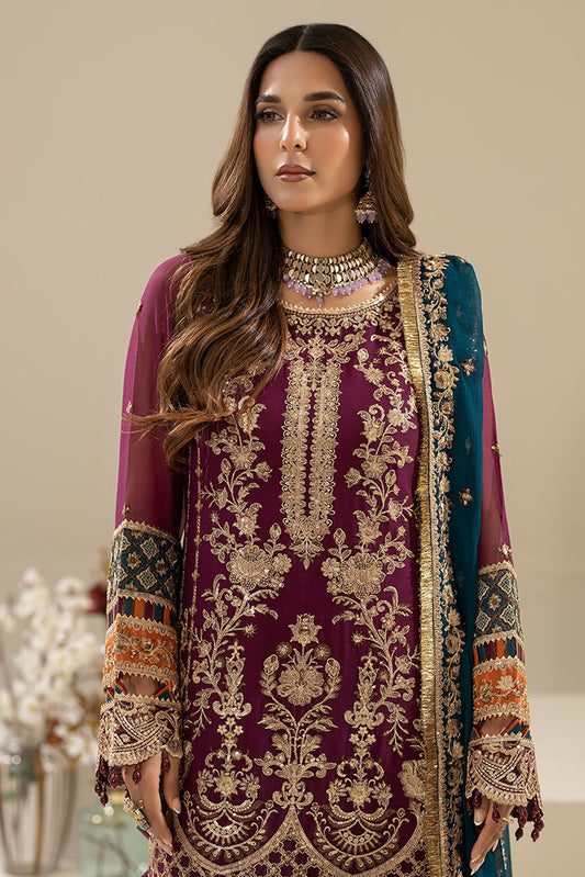 Nisha By Imrozia Unstitched 3 Piece Luxury Chiffon Eid Edit Collection-M-84-Zehak