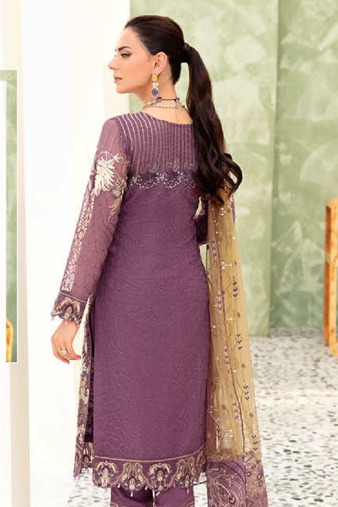 Minhal by Ramsha Unstitched 3 Piece Formal Vol-09 Collection'2023-M-910