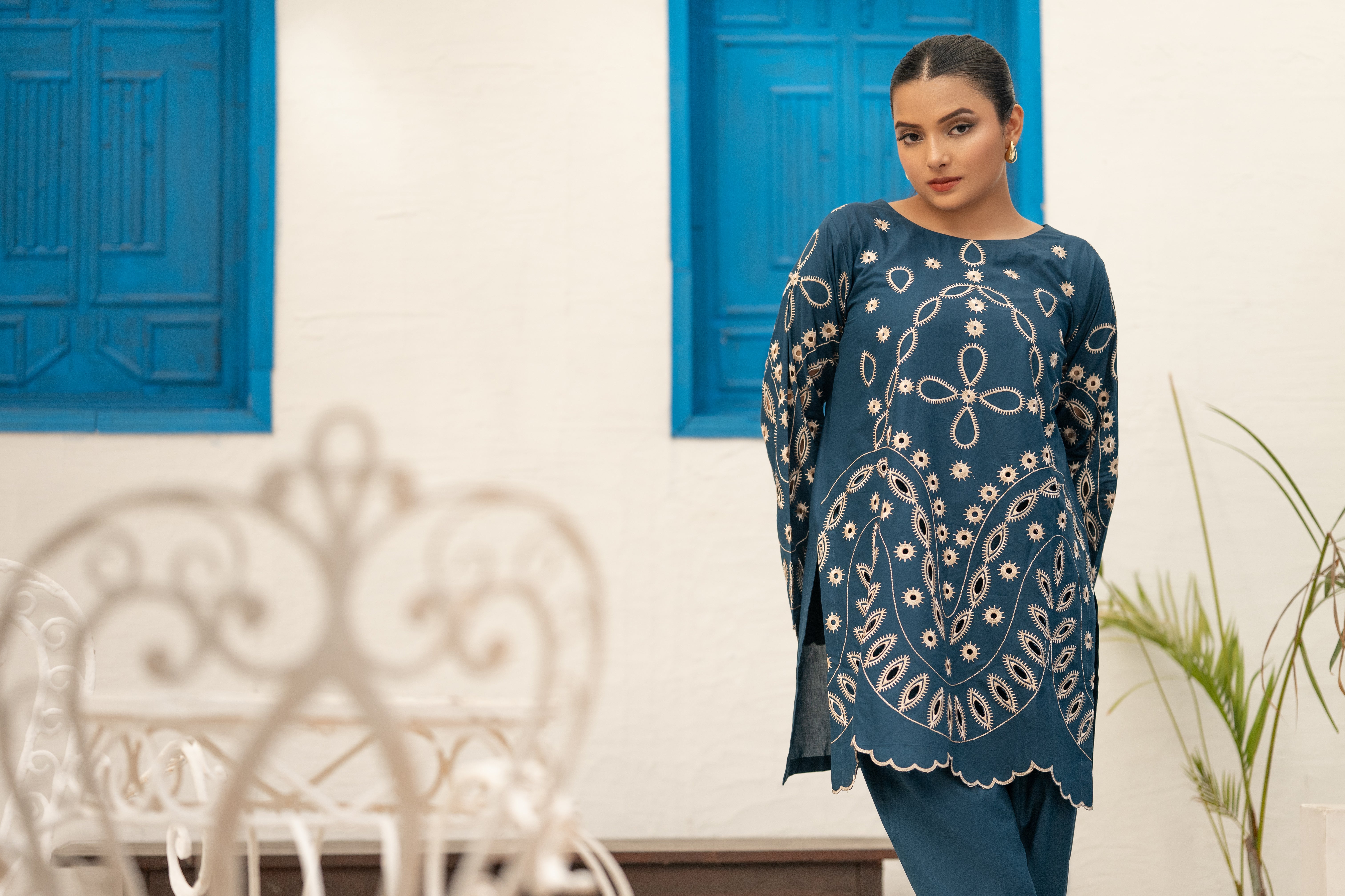 Umer Aayan Tulips  02Pcs Lawn Co-ords Sets