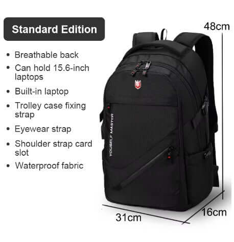 SWISS MASTER BACKPACK BLACK - Bag X