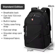 SWISS MASTER BACKPACK BLACK - Bag X