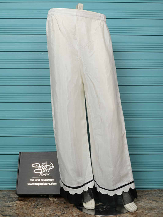 TNG Trouser-Raw Silk White Collection'2024