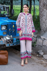 Dhaga Luxury Revival Stitched 2 Piece Summer Suit-Maya
