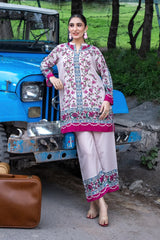 Dhaga Luxury Revival Stitched 2 Piece Summer Suit-Maya