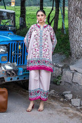 Dhaga Luxury Revival Stitched 2 Piece Summer Suit-Maya