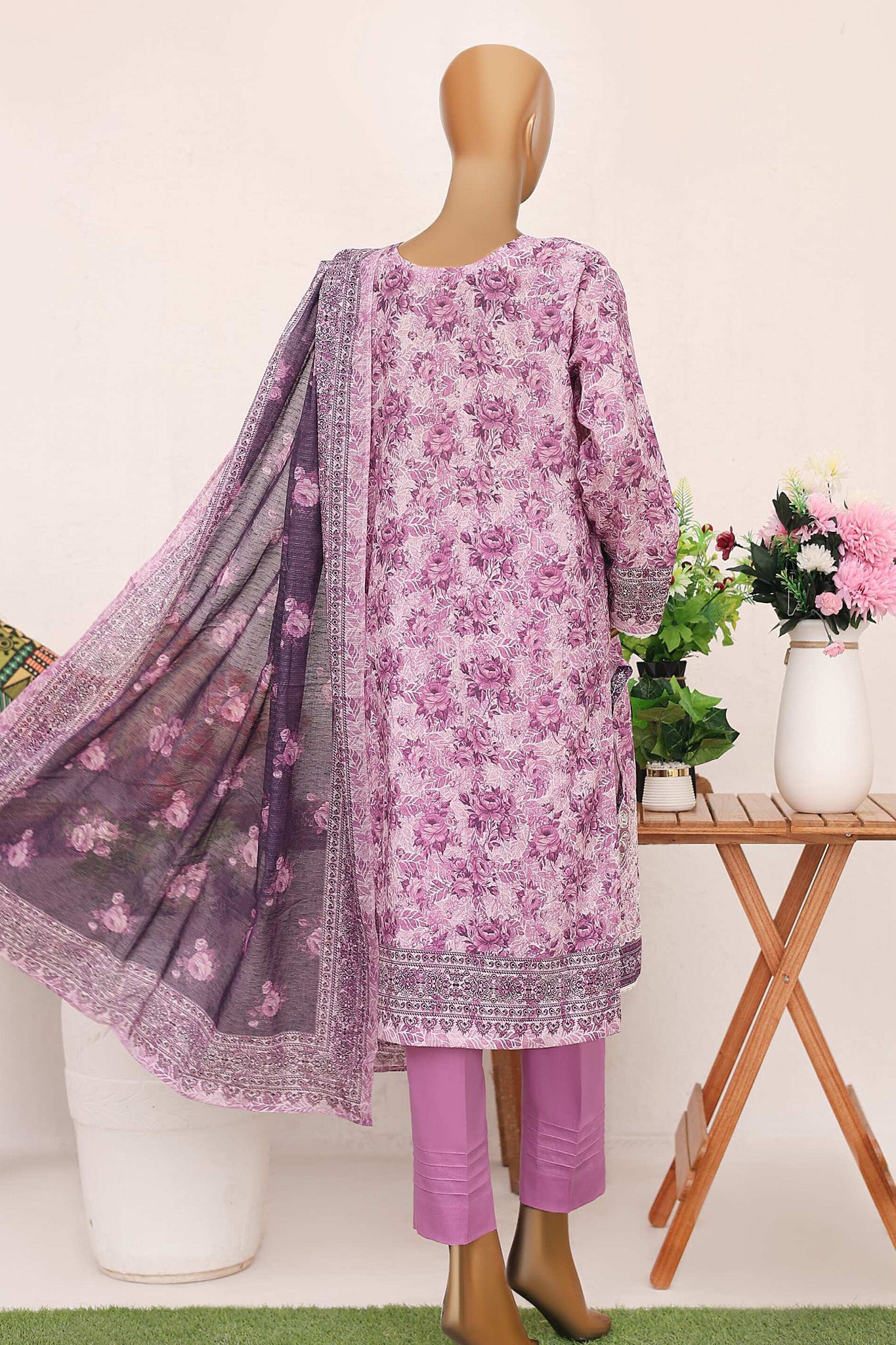 Mehak By HZ Unstitched 3 Piece Emb Cotton Mid Summer Collection'2024