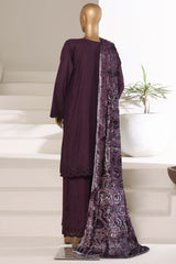 Sada Bahar Stitched 3 Piece Luxury Khaddar Karandi With Palachi Shawl Collection'2025-MEK-251-Falsa