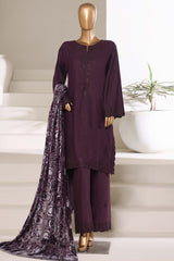 Sada Bahar Stitched 3 Piece Luxury Khaddar Karandi With Palachi Shawl Collection'2025-MEK-251-Falsa