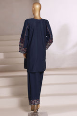 Vybe By Sada Bahar Stitched 2 Piece Emb Cotton Set Vol-02 Collection'2025-MEL-04-Blue