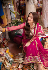 Asim Jofa Pyaar Diyan Gallan Ajem-03 Embroidered Net 3 Pcs