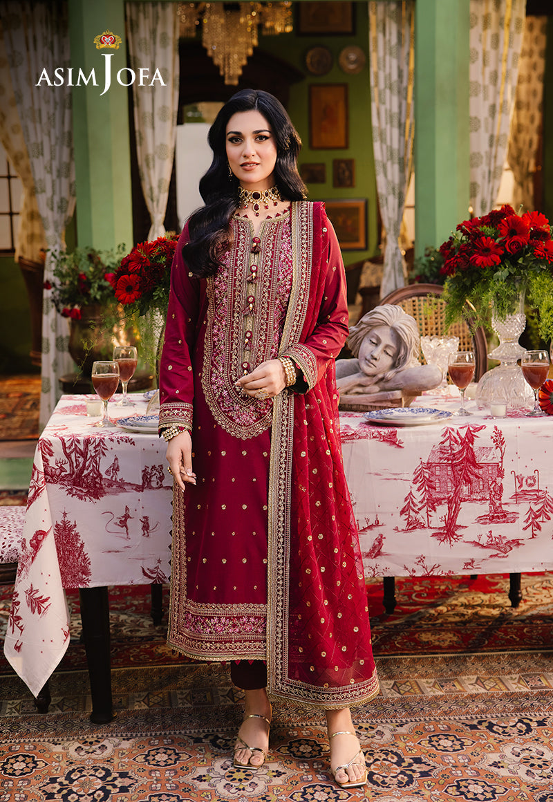 Asim Jofa Afsanay - Luxury Pret?jlp-06 Embroidered Twisted Lawn 3Pcs
