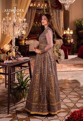 Asim Jofa Designers Limited Edition Ajcrd-10 Embroidered Net Stitched 3 Pcs