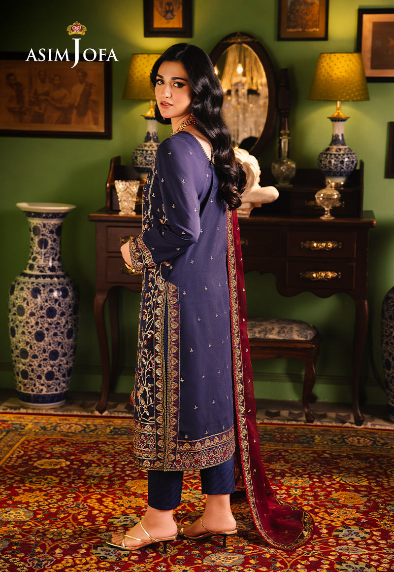 Asim Jofa Afsanay - Luxury Pret?jlp-02 Embroidered Twisted Lawn 3Pcs