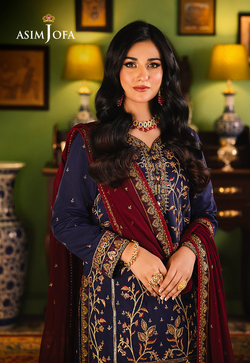 Asim Jofa Afsanay - Luxury Pret?jlp-02 Embroidered Twisted Lawn 3Pcs