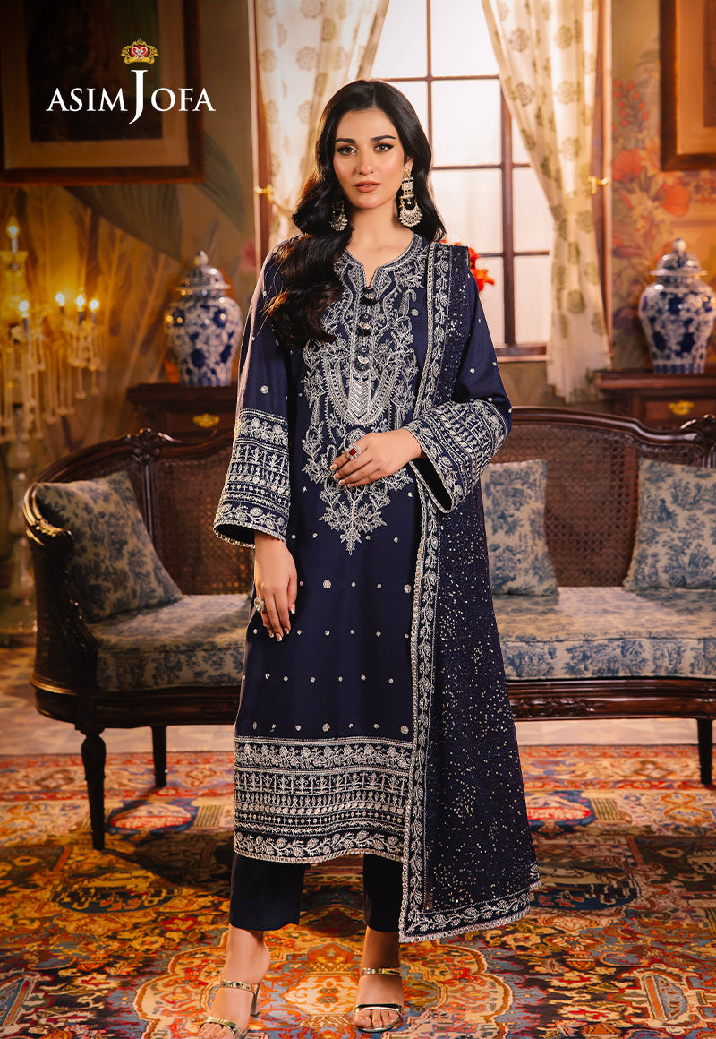 Asim Jofa Afsanay - Luxury Pret?jlp-10 Embroidered Twisted Lawn 3Pcs