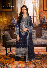 Asim Jofa Afsanay - Luxury Pret?jlp-10 Embroidered Twisted Lawn 3Pcs