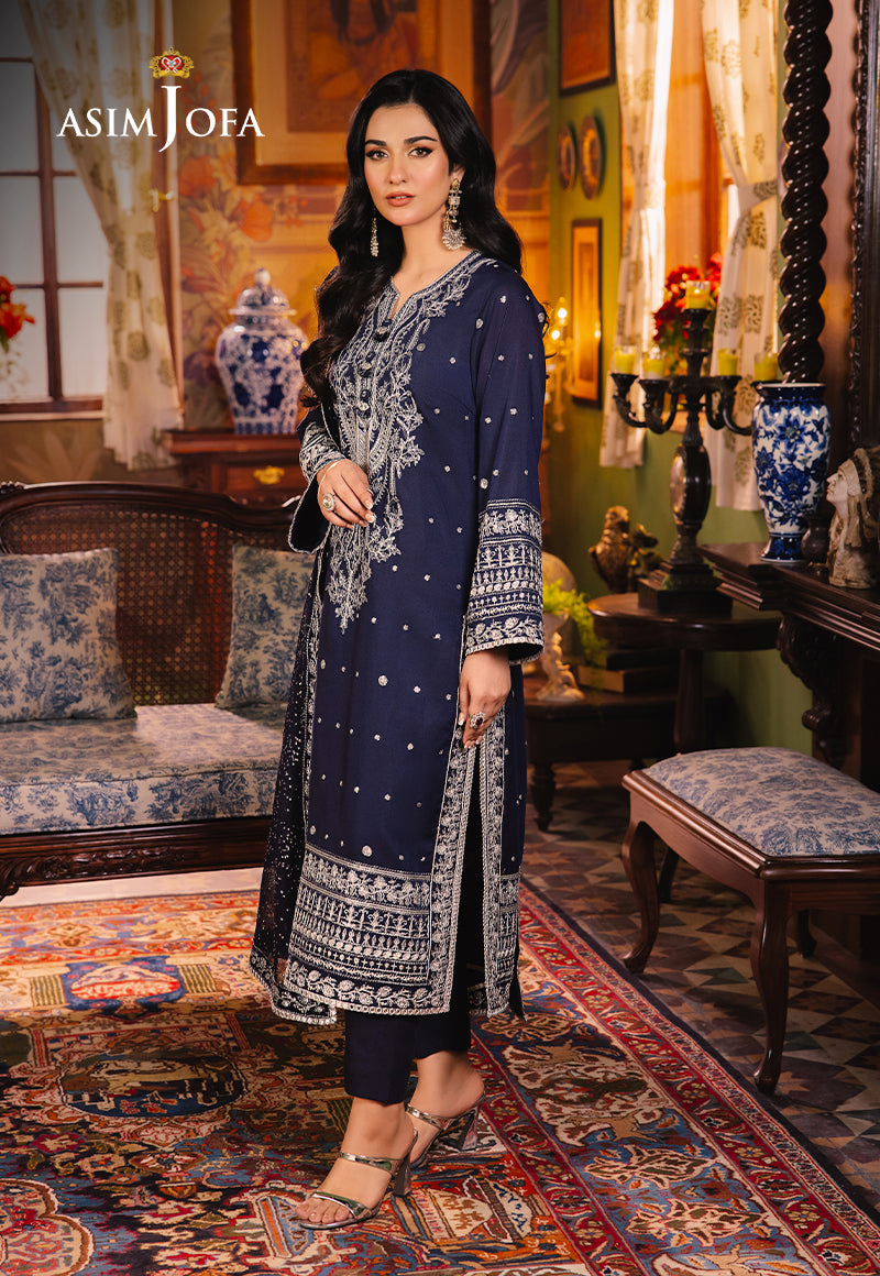 Asim Jofa Afsanay - Luxury Pret?jlp-10 Embroidered Twisted Lawn 3Pcs
