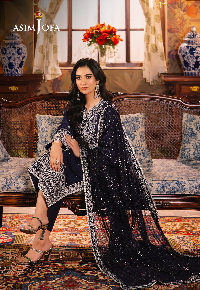 Asim Jofa Afsanay - Luxury Pret?jlp-10 Embroidered Twisted Lawn 3Pcs