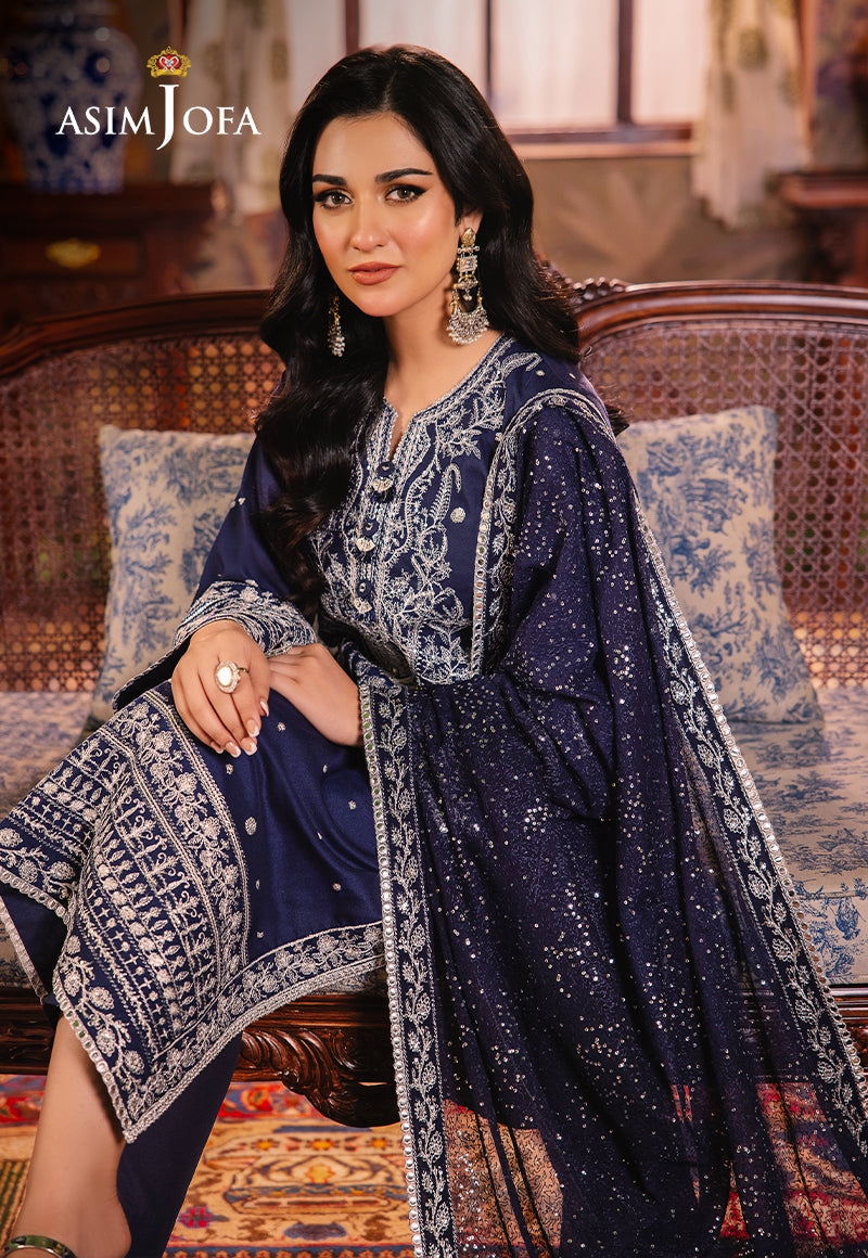 Asim Jofa Afsanay - Luxury Pret?jlp-10 Embroidered Twisted Lawn 3Pcs