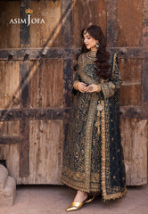 Asim Jofa Chikankari Eid '24 Ajce-03 Embroidered Paper Cotton 3 Pcs