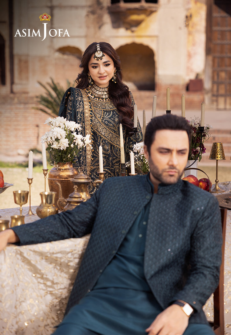 Asim Jofa Chikankari Eid '24 Ajce-03 Embroidered Paper Cotton 3 Pcs